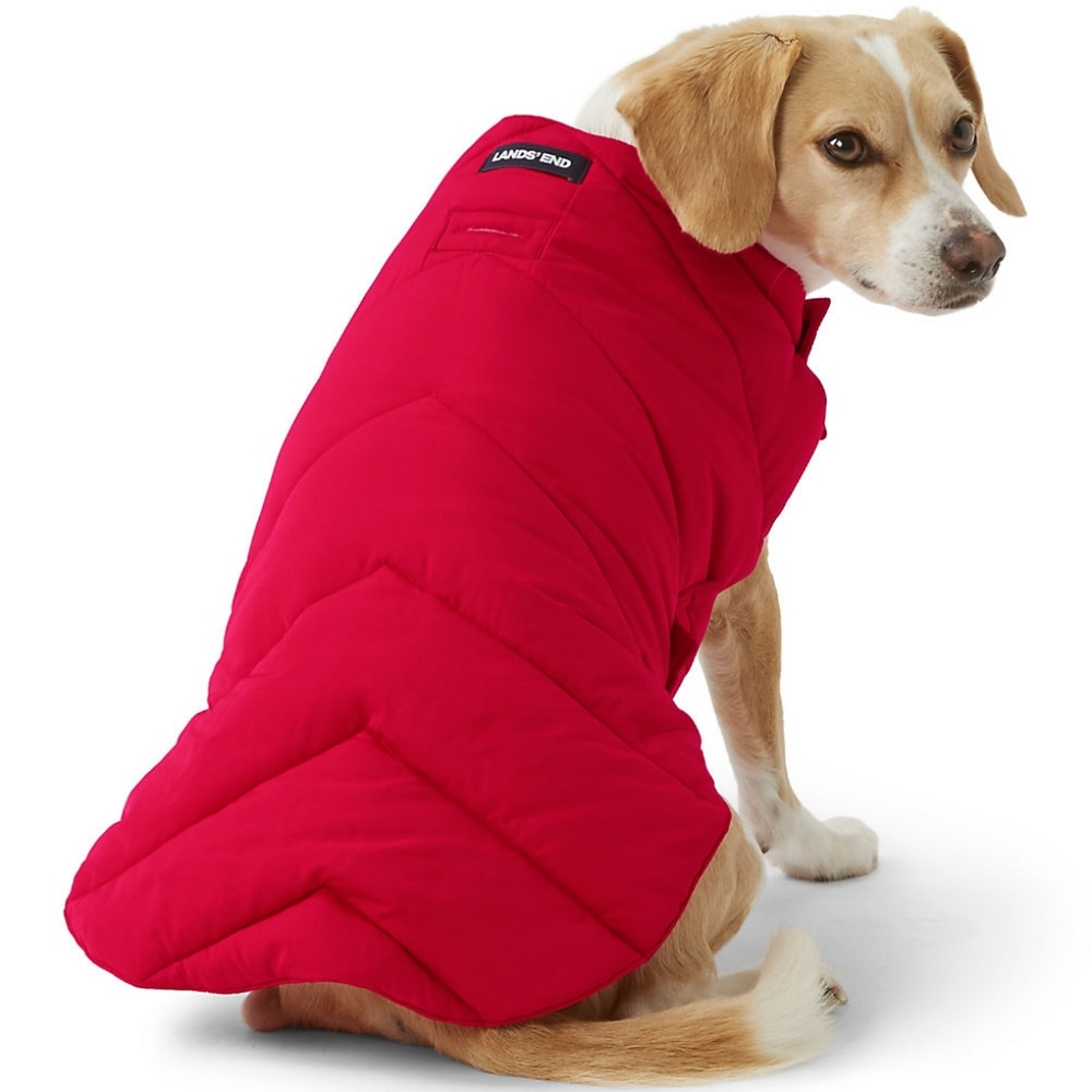 LANDS' END | NWOT Dog Puffer Vest, Red Size Small. Item # 520334AG7